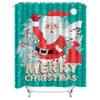 Tu Christmas Shower Curtain Merry Christmas Holiday Decor Festive Xmas Bathroom Fabric Backdrop Waterproof Holiday Decor