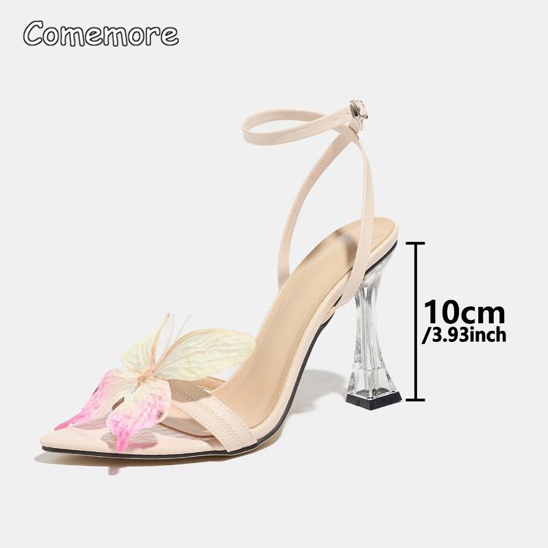 

Women s Fashion High Heeled Sandals Open Toe Butterfly Ankle Strap Elegant Party Dress Shoes Heels for Ladies Sandalias De Mujer 35