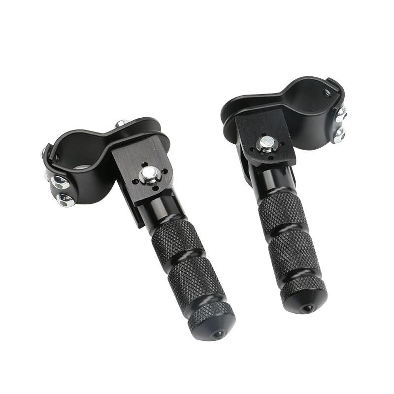 Motorcycle Aluminum Part Universal Pedals Folded Footrest Footpeg Motorcycles ,Mopeds,Scooters,bicycle чёрный