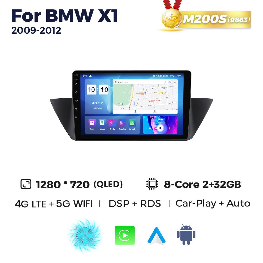 Navifly Android Intelligent Systems Car Radio Multimedia Video Player For BMW X1 E84 2009-2012 BT Carplay Auto GPS 2Din Stereo