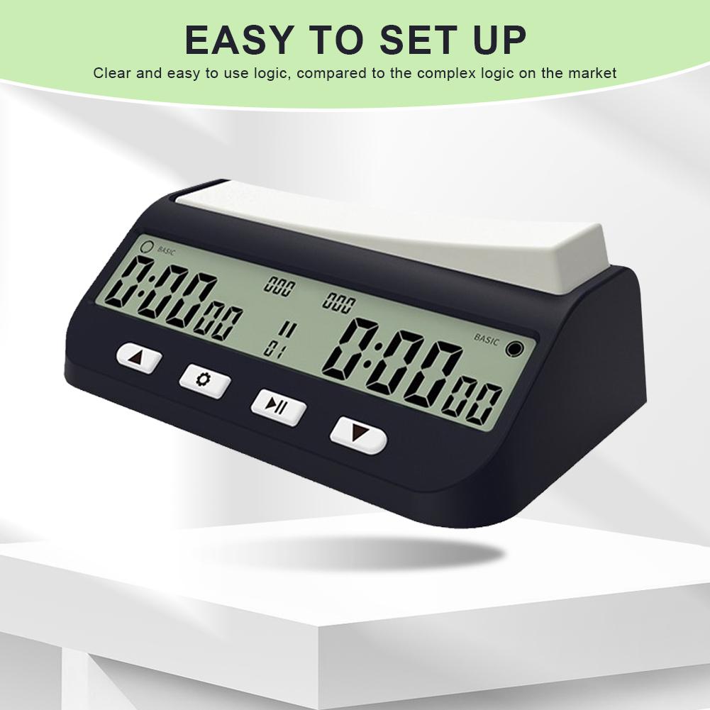 Professional Chess Digital Timer Chess Clock Count Up Down Chess Games Stopwatch Timer for Chess Game I-GO/Chinese Chess Game