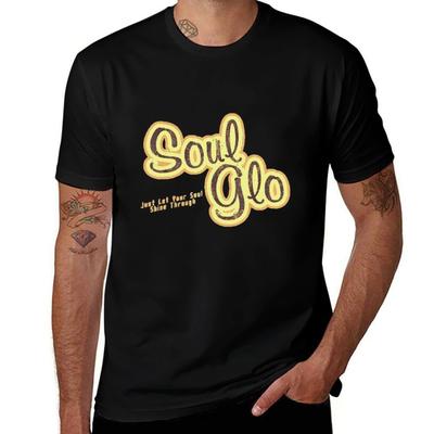T-shirt Soul Glo, 100 % coton, pour homme, avec motif humoristique.