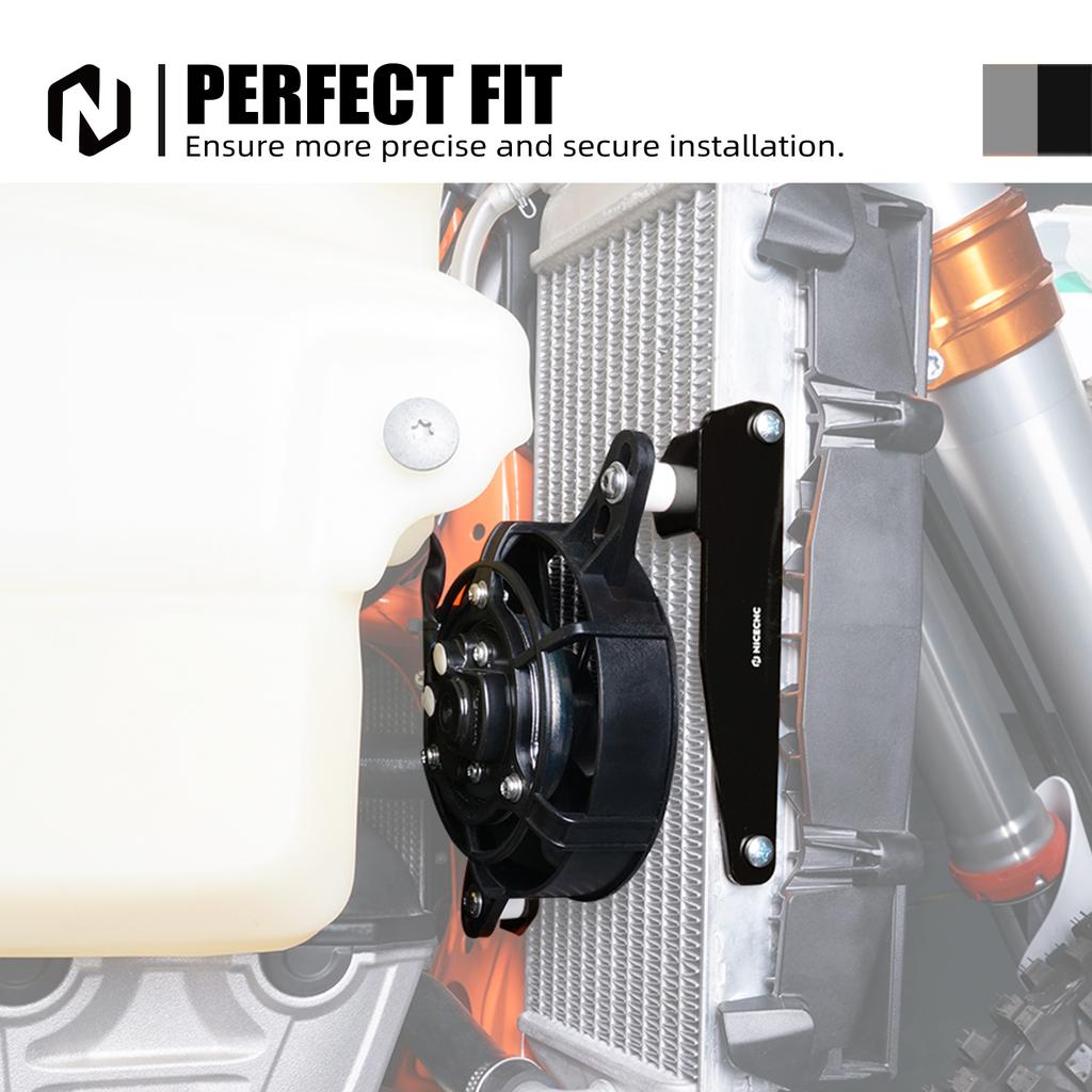For GasGas EC 300 2021-2023 EC 250 ECF 350 MC250F EX 300 EXF 350 450 12V Electric Radiator Cooling Fan Bracket For KTM EXC 300