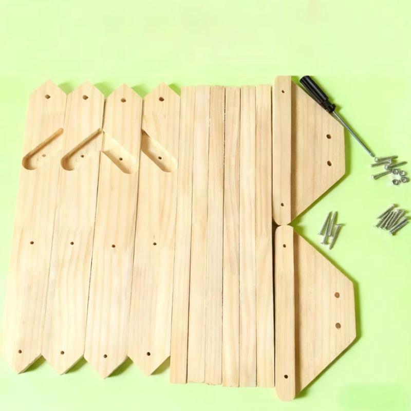 Detachable Wooden Poultry Roosting Ramp With Triangular Design Easy to Clean Chicken Coops