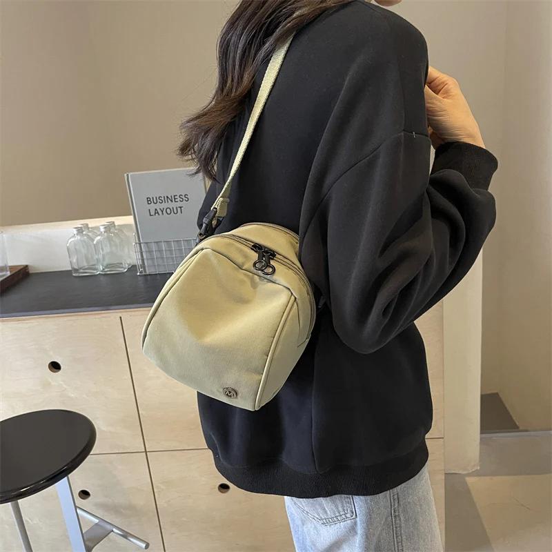 

Сумка через плечо из холста для мужчин и женщин, маленькая сумка-мессенджер для студентов, сумки через плечо в стиле Харадзюку в корейском стиле унисекс, сумки для телефонов