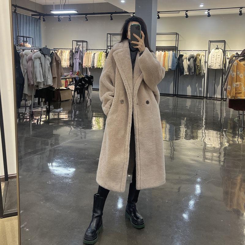 Long Jacket Women Winter Thick Warm Oversized Chunky Outerwear Female Faux Fur Coats