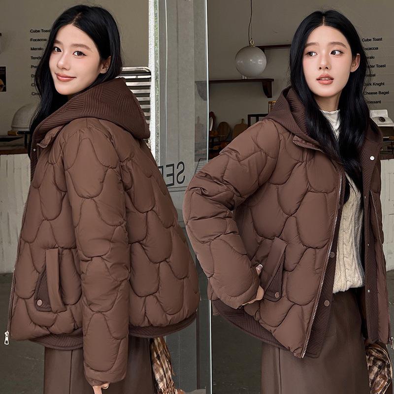Women's Winter Hooded Thick Warm Jacket - Korean Style Cotton Outerwear