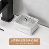 Ceramic Cotton Swab Jar Bathroom Table Marble Cotton Washcloth Storage Box Transparent Lipstick Finishing Box Home Decoration