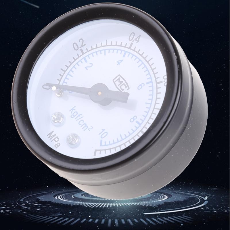 Upgraded Pressure Gauge 1/8" Thread Pressure Gauge Mini Pressure Gauge Iron for Shell & Aluminum Thread Shatter-proof Ga