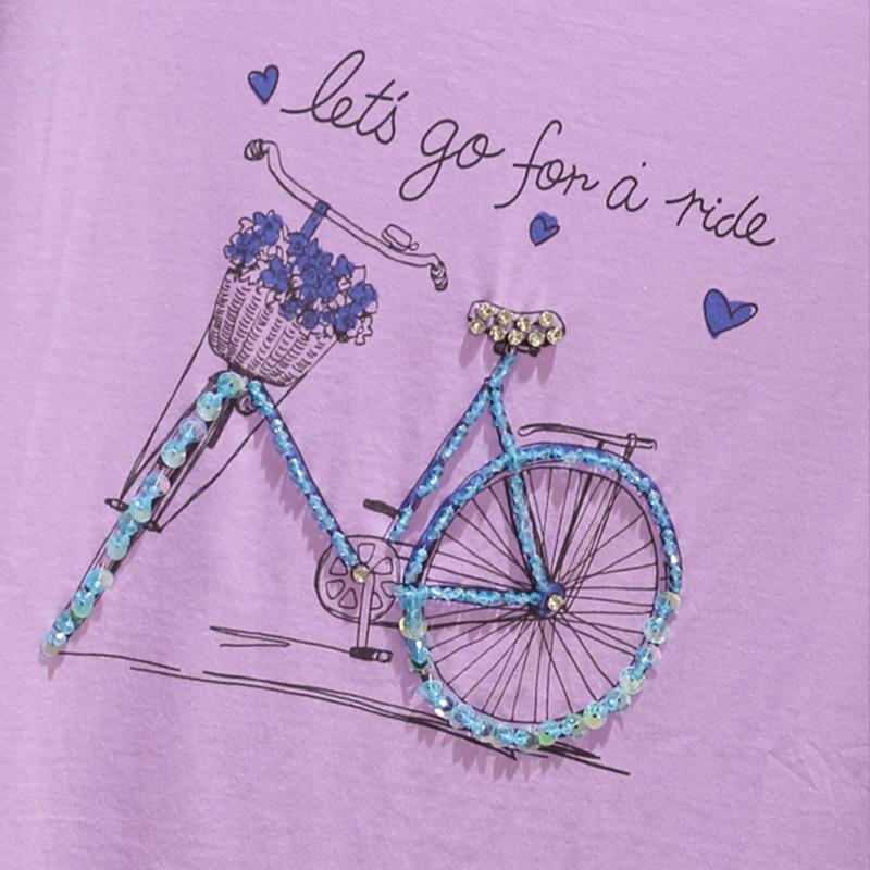 Tričko s korálkovým potiskem Letní s krátkým rukávem Dámský top Bílé tričko Bavlna Korejský styl Tričko Dámské oblečení