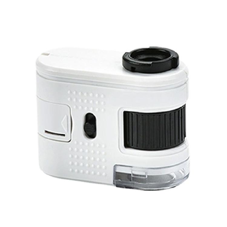 Travel Portable 100X Magnifying Microscope with LED Light and Cellphone Clip for Detailed Observation Jewelry Magnifiers