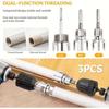 Integrated Water Pipe Threader for Inner/Outer Threads - 4 & 6 Points PPR Tapping Cone