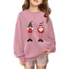 Children's Fashionable Casual Long-sleeved Loose Christmas Print Pullover Sweatshirt