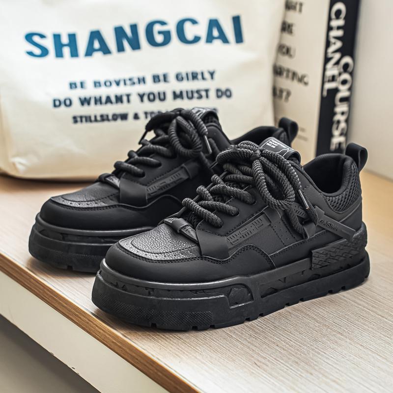 

Новые мужские и женские классические модные низкие кеды на толстой подошве для скейтбординга, удобные кроссовки для баскетбола с мягкой подошвой 39 чёрный