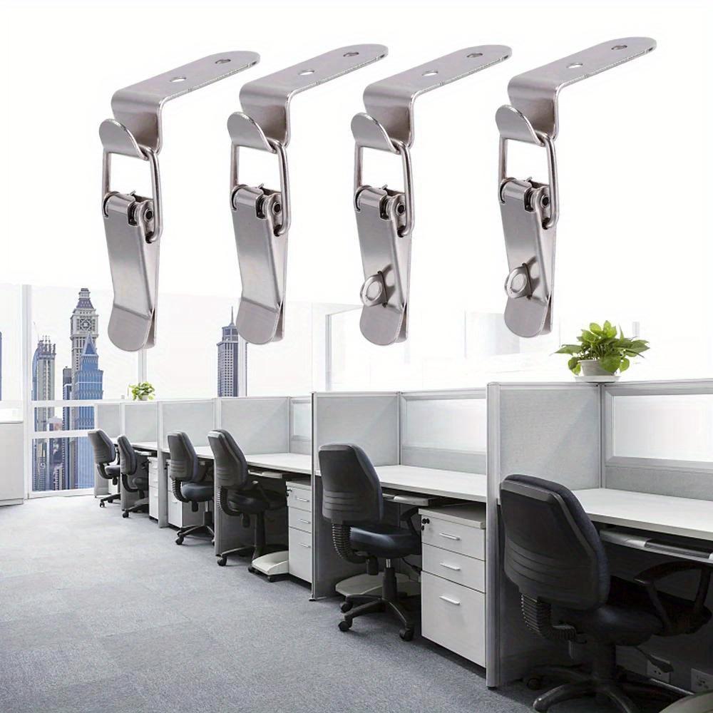 Stainless Steel Toggle Latch Locks - 2 Sets, 90-Degree Polished Metal Cabinet Door Latches with Screws, Heavy-Duty Quick