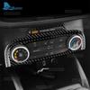Real Soft Carbon Fiber Trim Sticker LHD For Ford Focus/Focus ST 2024 2025 Car Central Control AC Frame