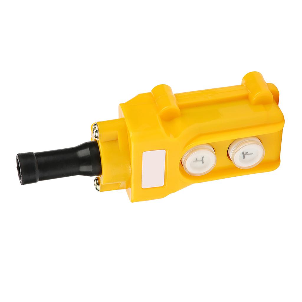 Crane Chain Push Button   Lifting Pendant Against Warehouse for Industrial Warehouse