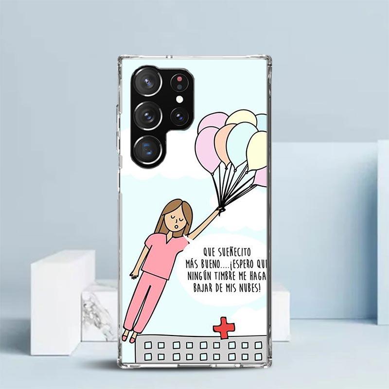 Medicine Nurse Doctor Phone Case For Samsung Galaxy S24 S25 Edge S26 Ultra S22 S23 Plus S21 + S20 FE Soft TPU Back Cover Galaxy