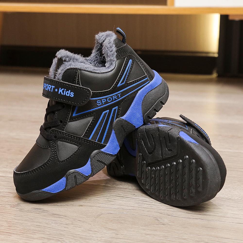 

Хлопковые зимние ботинки для мальчиков 2025: Утепленный бархат для тепла, подходит для детей среднего и старшего возраста 33