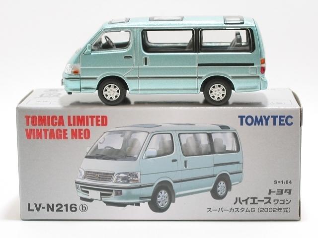 Tomica Toyota Hiace Wagon Super Custom G 2002 Model Diecast (Light Green) LV-N216b [Tomix 1/64 Car]