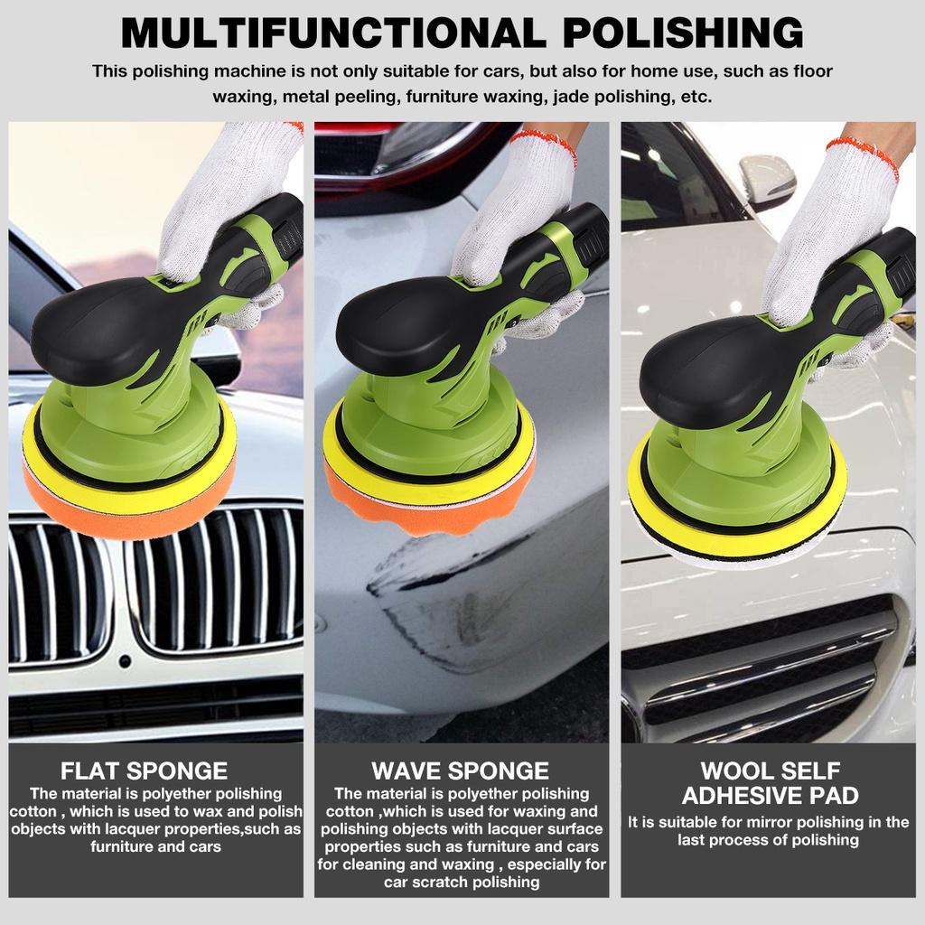 DC12V 5000RPM polerka samochodowa elektryczna bezprzewodowa polerka 6 biegów regulowana prędkość Auto narzędzia do woskowania