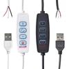 Tricolor Dimmer USB 5V LED Switch Cable 4 Key Adjustable Lighting Controller for Living Room Lamp