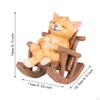Animal Rocking Chair Figurine Home Decor Accent Piece