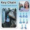 Cartoon Anime Movie Transparent Acrylic Keychain Pendant, Exquisite Gift Hanging Accessories For Backpacks