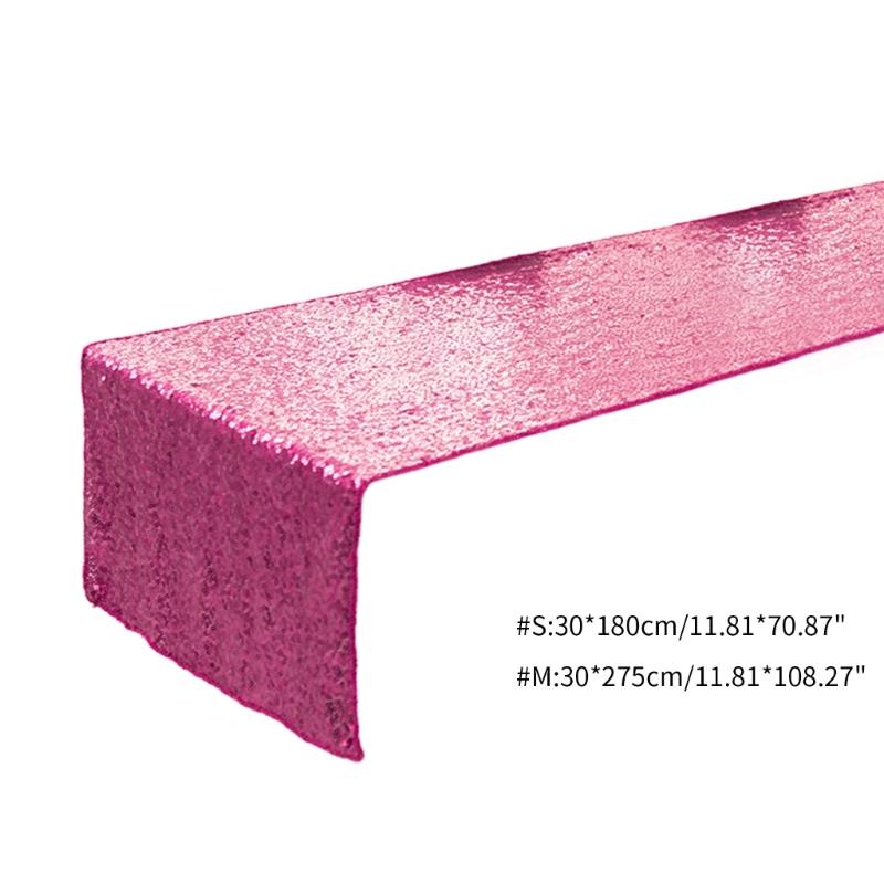 Add to Your Table with a Sequins Table Runner Stylish Pink Table Runner for Dining Table Decoration