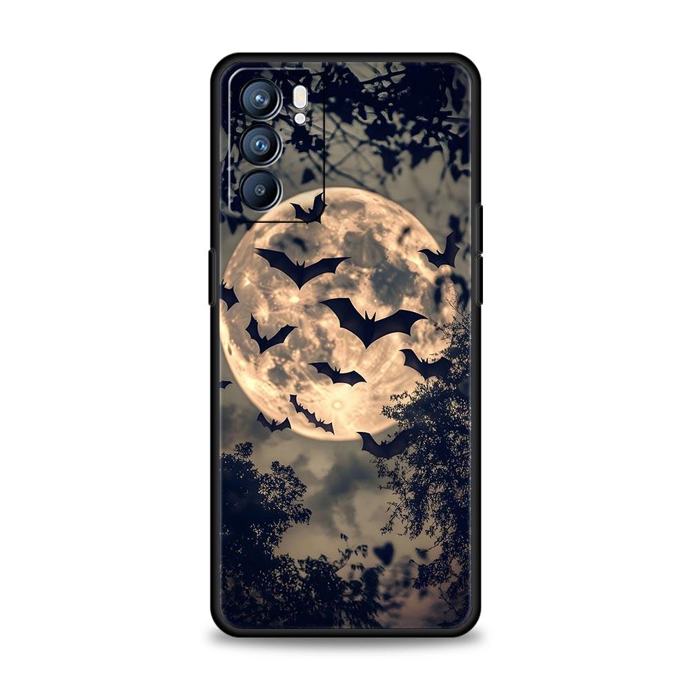 Goth Vampire Bat animal Phone Case For Oppo Reno14 Reno13 Reno12 11 F 10 Find X5 X9 Pro A54 5G A53 A9 A16 A78 4G A80 A98 Cover