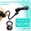 13 inch Gooseneck Microphone Stand Fit for Shure AT2020 with 2 Adapters and Cable Ties Flexible Mic Arm Heavy Duty Super Clamp