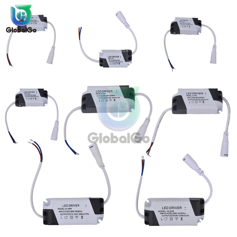 LED Constant Current Driver AC85-265V 3-4W 4-7W 8-12W 12-18W 18-24W 24-36W Power Supply Adapter Transformer for Panel Light