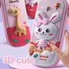 3D Cartoon EVA Pencil Case Unicorn 2 Layer Kawaii Waterproof Pen Box for Girls Student Colored School Supllies Cute Stationary Bag Gifts