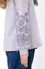 Girls' Long Sleeve Embroidered Blouse - Traditional Ukrainian Vyshyvanka Any Season 6480-070-22 HC