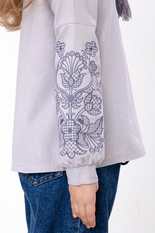 Girls' Long Sleeve Embroidered Blouse - Traditional Ukrainian Vyshyvanka Any Season 6480-070-22 HC