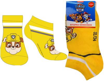 PAW PATROL Socks FOOT Boys Yellow 27/30 R074P