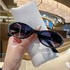 Rhinestone Eyewear Comfortable Women Fashion Shades Oval Rhinestone Sunglasses Trendy Uv400 Sun Glasses For Travel Stage Party