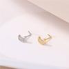 Wind L Rod, Star And Moon Puncture Nose Stud, Simple Copper Micro-Inlaid Zircon Nose Ring, Men'S And Women'S Personality Trendy Cool Nose Decoration