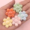 5Pcs 31.3mm Loose Beads Charms DIY Handcrafted Flower Shape Jewelry Accessories Beading Sunflower Beads Acrylic For Jewelry Making With Hole