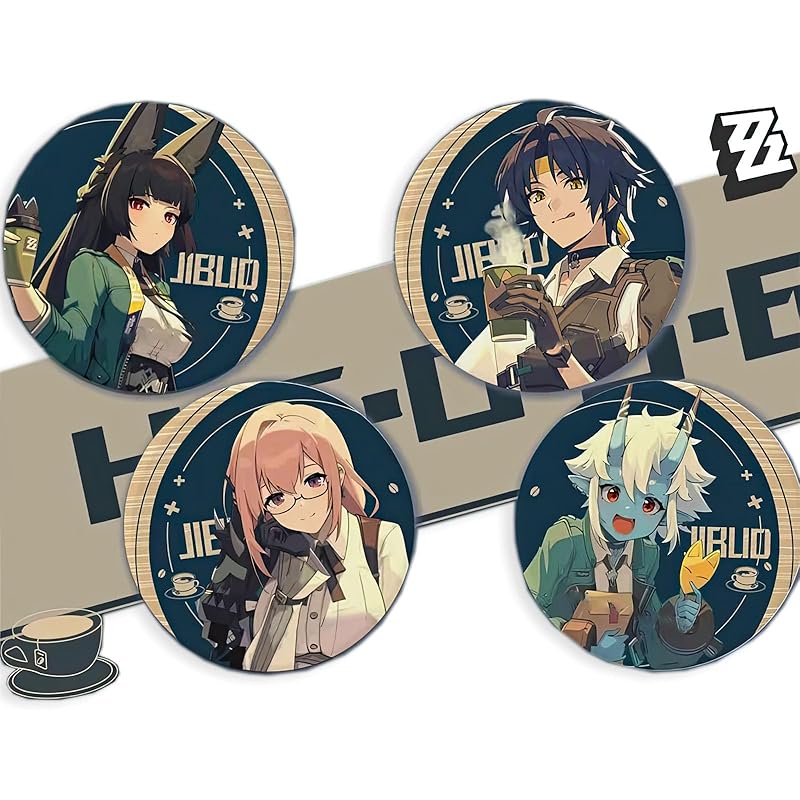 

Zen Zero ZENLESS Zenless zone Goods 4 piece set of badges Miyabi Yuuma willow Blue angle Popular characters Against Hollow Section 6 Zenless Zone Zero