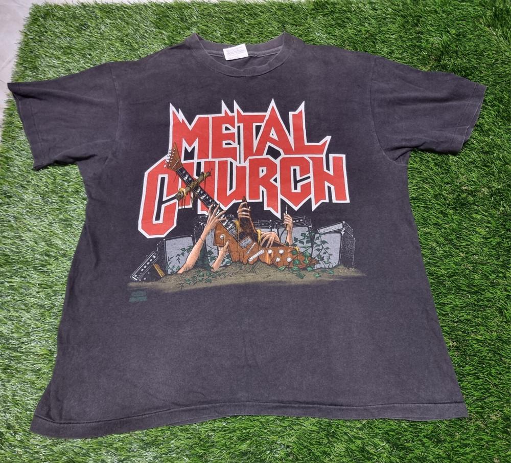 

Metal Church TShirt Vintage 90s The Human Factor Tour 19911992 S5XL NZ1632 Unisex T-Shirt S