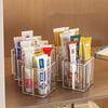 New with Multi-Compartment Ointment Organizer Box Plastic Transparent Cabinet Shelf Space Saving Tube Holder Home