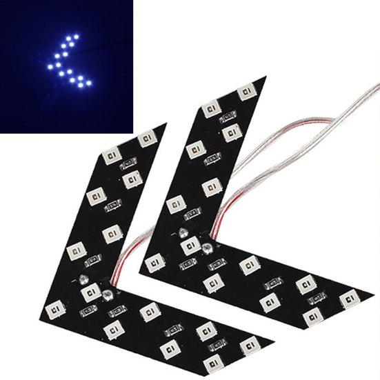 2Pcs Car Vehicle Rear View Mirror LED Arrow Panel Turn Signal Indicator Light