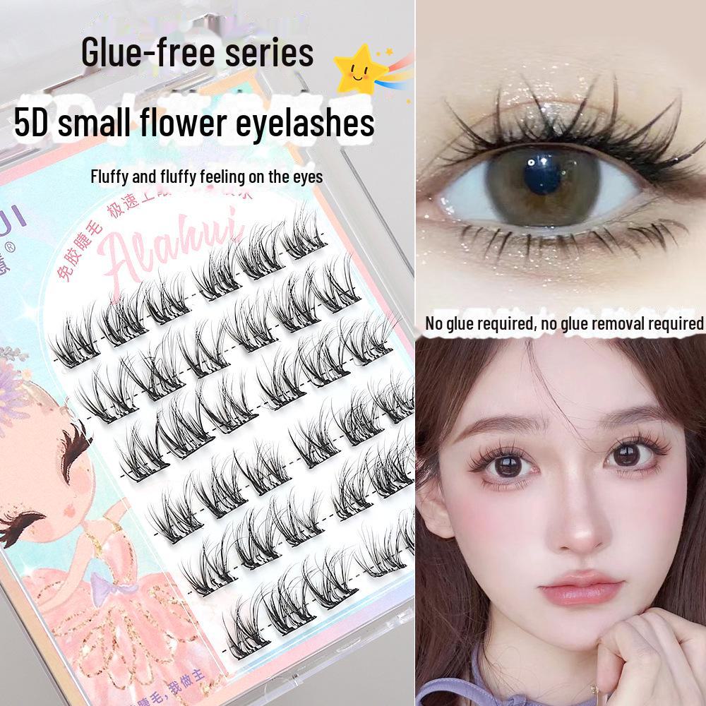 

Бесклеевые 5D накладные ресницы с цветочным изгибом - самоклеящиеся, клей не нужен