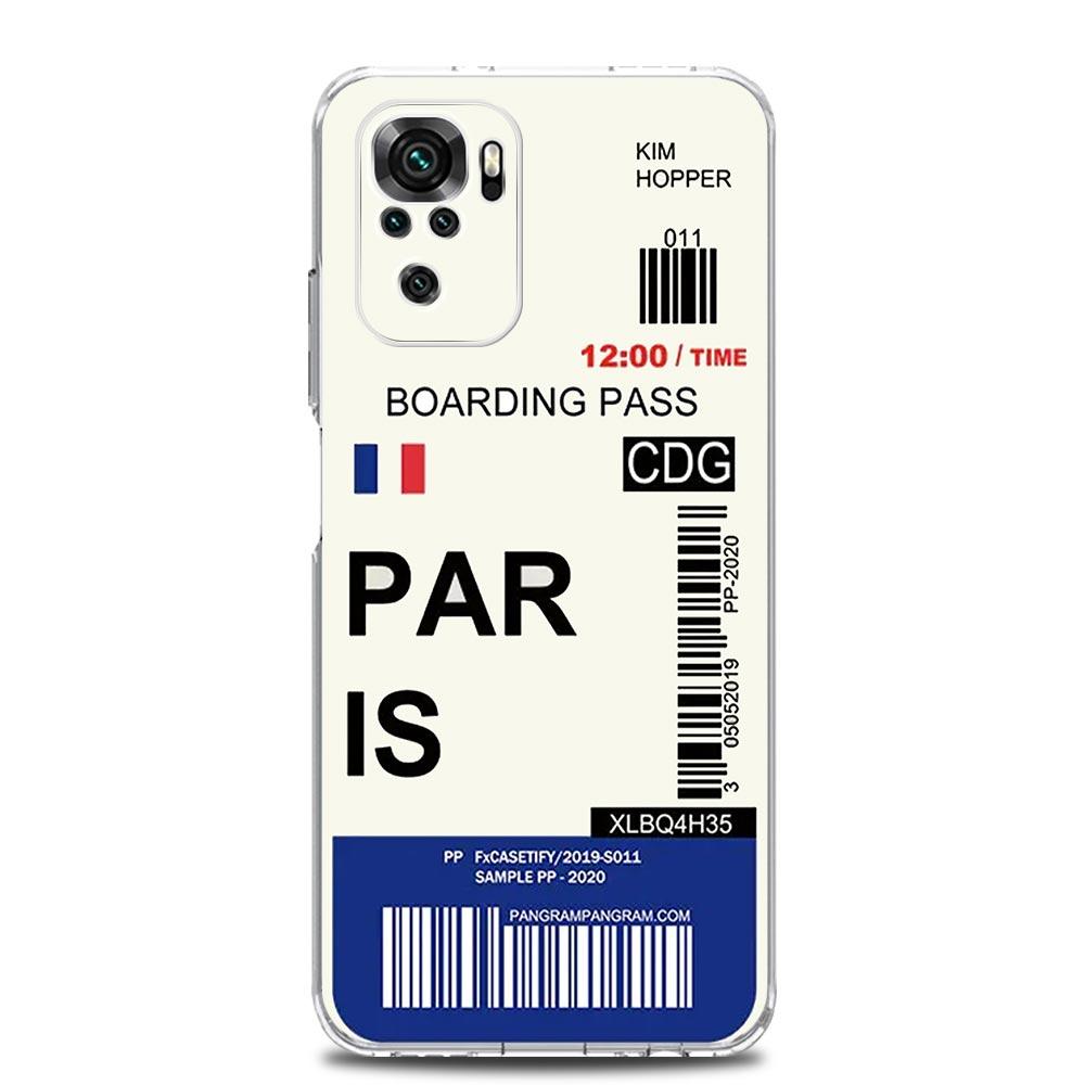Phone Case For Xiaomi Redmi Note 15 14 13 12 4G 10 11 Pro Plus 5G 14C 13C 12C 10C World City Travel Ticket New York Label