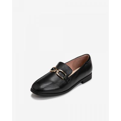 ESquire Women S SheepSkin Flexi Comfort Square loaferS Black