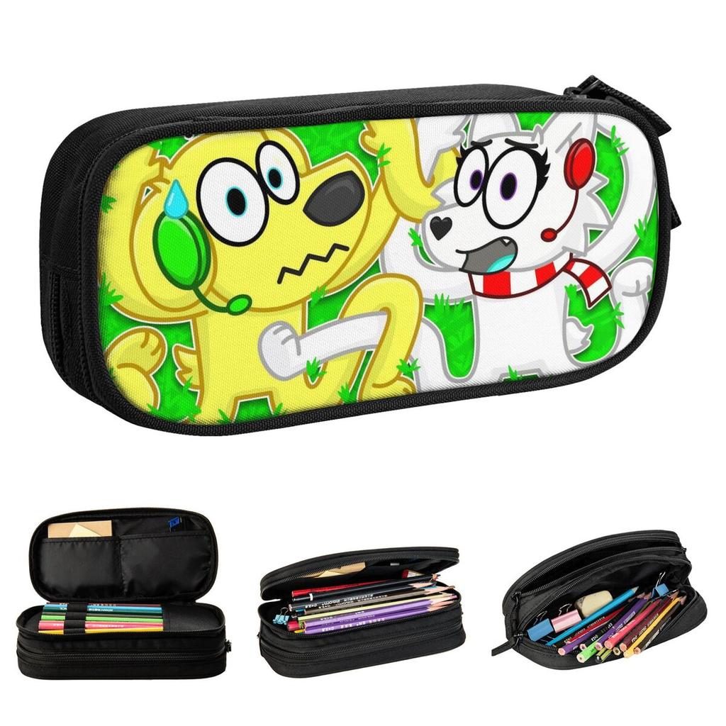 Tylers And Snowis Game Pencil Cases Fun Pen Holder Bag for Student Large Storage Office Gift Pencil Pouch