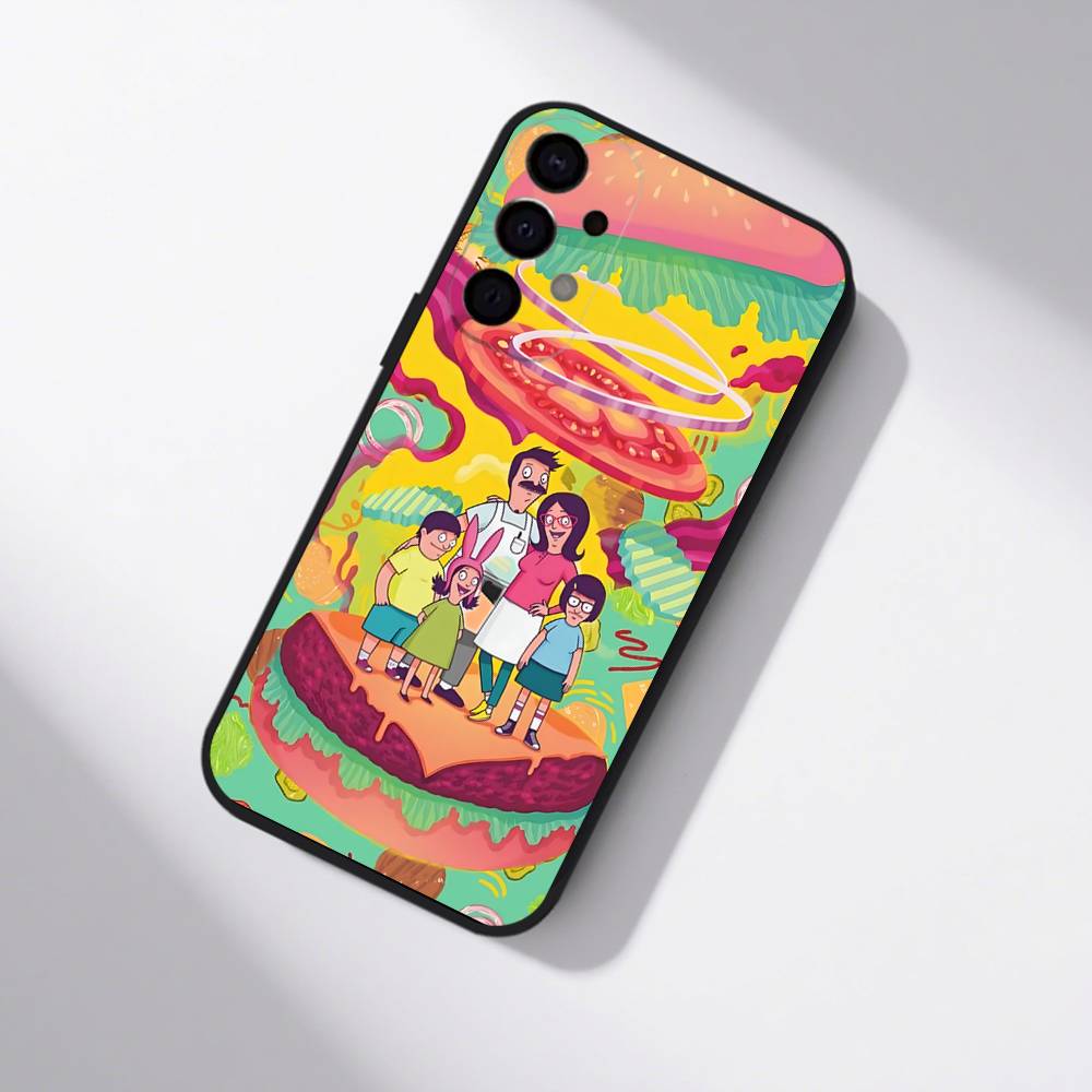 Anime B-Bobs B-Burgers Shockproof Phone Case For Samsung S25,S24,S21,S22,S23,S30,Ultra,S20,Plus,Fe,Lite,5G Black Cover