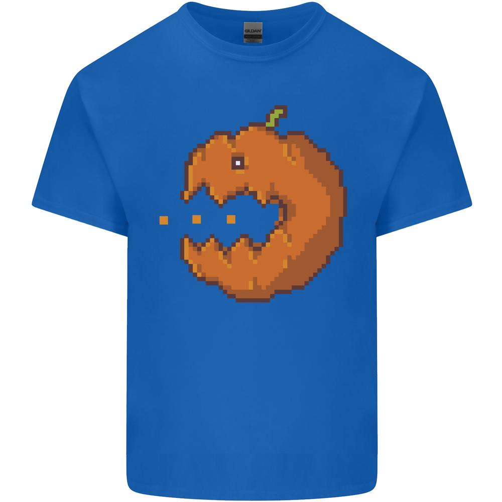 Retro Video Games Halloween Pumpkin Funny Unisexs Cotton TShirt Tee Top