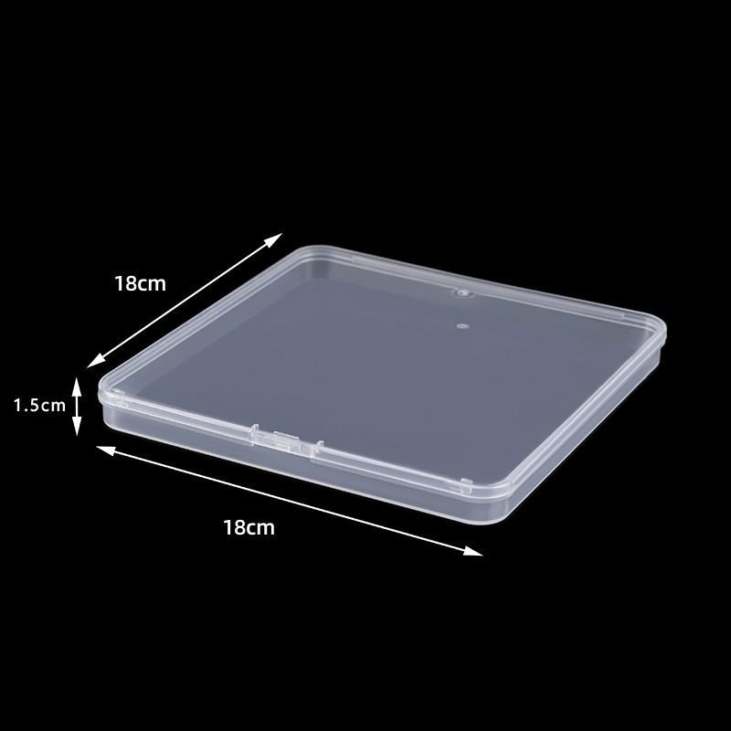 Rectangular Translucent PP Plastic Storage Box with Lid for Jewelry and Small Parts